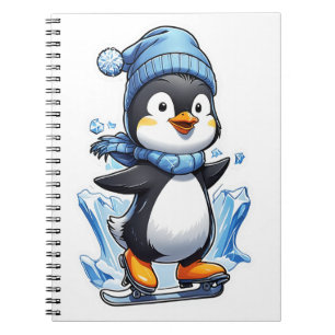 Winter Penguin Ice Staking Notitieboek