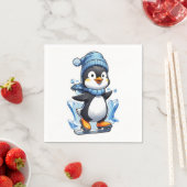 Winter Penguin Ice Staking Servet (Insitu)