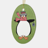 Winter Penguin Keramische kerstversiering Keramisch Ornament (Links)