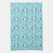Winter Penguin Kitchen Towel Theedoek (Verticaal)