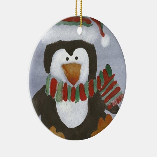 Winter Penguin Ornament (Rechts)