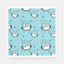 Winter Penguin Paper Napkins Servet