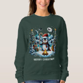 Winter Penguin Schattige Sweatshirt (Voorkant)
