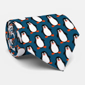 Winter Penguin Stropdas (Opgerold)