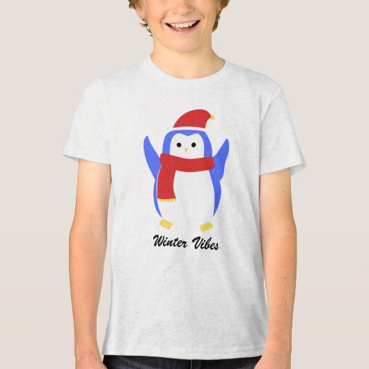 Winter Penguin T-Shirt (Voorkant)