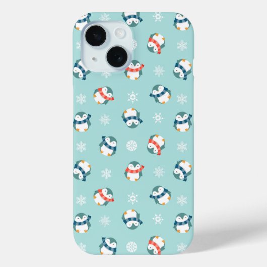 Winter Penguin Telefoonhoesje Case-Mate iPhone Case (Achterkant)