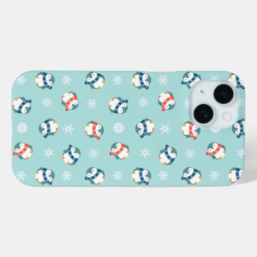 Winter Penguin Telefoonhoesje Case-Mate iPhone Case (Achterkant (horizontaal))
