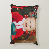 Winter Penguin with Snowman Design Accent Kussen (Achterkant (Verticaal))