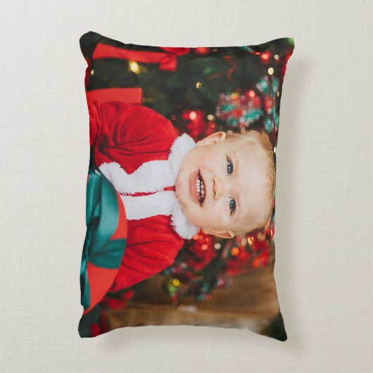 Winter Penguin with Snowman Design Accent Kussen (Achterkant (Verticaal))