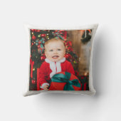 Winter Penguin with Snowman Design Kussen (Achterkant)