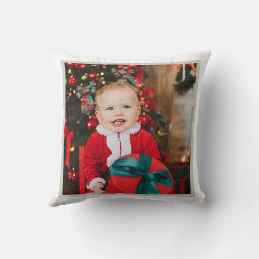 Winter Penguin with Snowman Design Kussen (Achterkant)