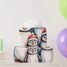 Winter Penguin Wonderland Wrap