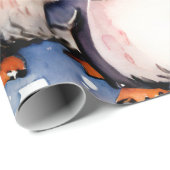 Winter Penguin Wonderland Wrap Cadeaupapier (Rol Hoek)