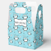 Winter Penguins Gable Favor Box Bedankdoosjes (Geopend)
