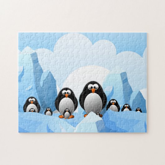 Winter Penguins Puzzle Legpuzzel (Horizontaal)