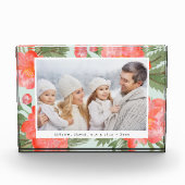 Winter Peony Holiday Photo Block Fotoblokken (Voorkant)
