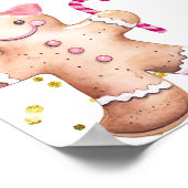 Winter Peperkoek Geslacht Onthulling Stem Board Bo Poster (Hoek)