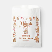 Winter peperkoek Kerstkoekje Verjaardag Bedankzakje (Voorkant)