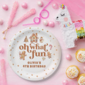 Winter peperkoek Kerstkoekje Verjaardagsfeest Papieren Bordje (Feest)