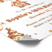 Winter peperkoek Kerstmis Cookie Time Capsule Poster (Hoek)