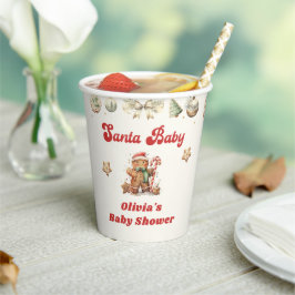 Winter peperkoek Kerstmis Santa Baby shower Papieren Bekers