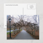 Winter Pergola Central Park New York City NYC Kaar Briefkaart (Voorkant / Achterkant)