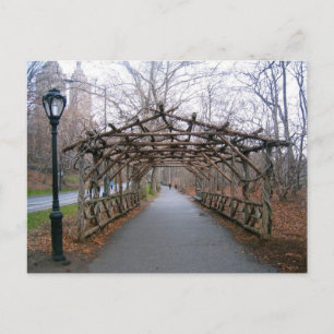 Winter Pergola Central Park New York City NYC Kaar Briefkaart