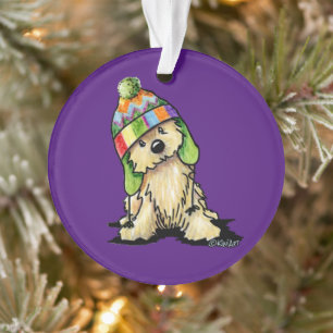 Winter Pet Terrier Dog Ornament