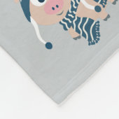 Winter Pig Fleece Deken (Hoek)