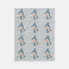 Winter Pig Fleece Deken