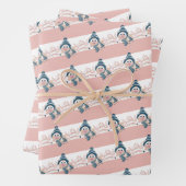 Winter Pig Inpakpapier Vel (In situ)