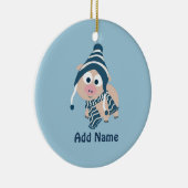 Winter Pig Keramisch Ornament (Rechts)