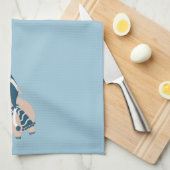 Winter Pig Theedoek (Quarter Fold)