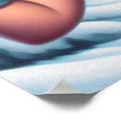 Winter Pin-up Meisje Poster (Hoek)