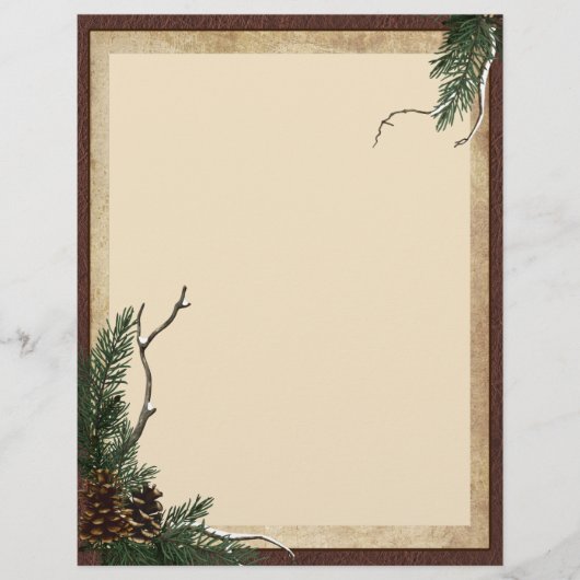 Winter Pine Briefpapier - Flyer (Voorkant)