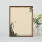 Winter Pine Briefpapier - Flyer (Staand voorkant)