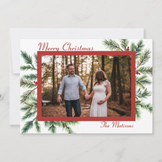 Winter Pine Christmas Kaart