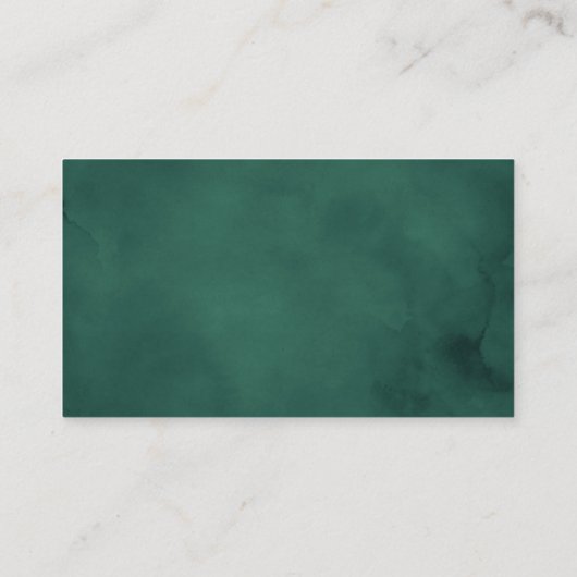 Winter Pine Cone Greenery Wedding Website Informatiekaartje (Achterkant)