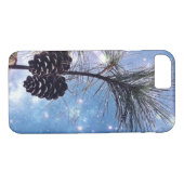 Winter Pine Cones onder een sterrenhemel Case-Mate iPhone Case (Achterkant (Horizontaal))