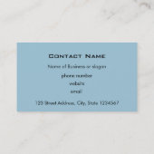 Winter Pine Cones onder een sterrenhemel Visitekaartje (Achterkant)