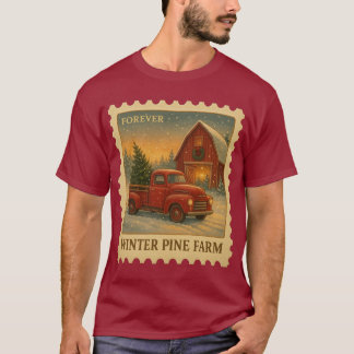 Winter Pine Farm – Forever Stamp T-shirt