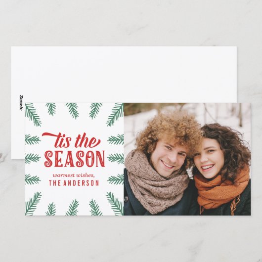 Winter Pine | Feestdagen Feestdagenkaart (Voorkant / Achterkant)