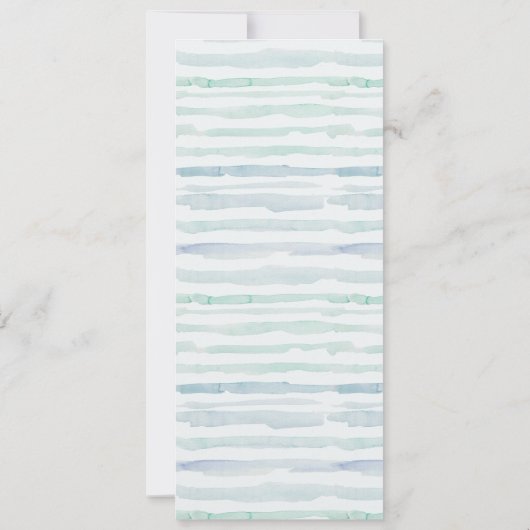 Winter Pine Forest Snowfall Wedding Menu Kaart (Achterkant)