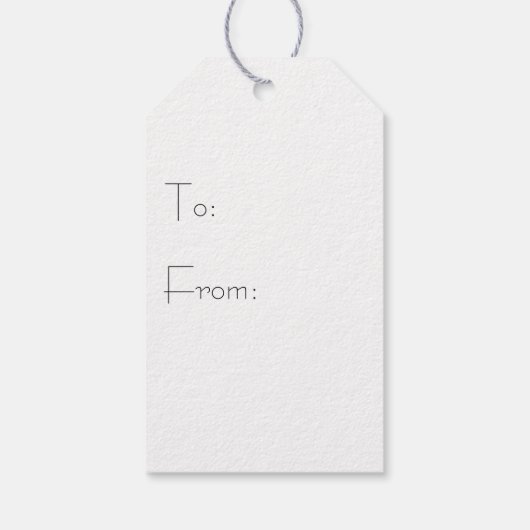 Winter Pine Gift Label Cadeaulabel (Achterkant)