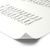 Winter Pine Greenery Trouwstoel Grafiek Poster (Hoek)