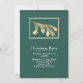 Winter Pine Holiday Party Kaart (Voorkant)