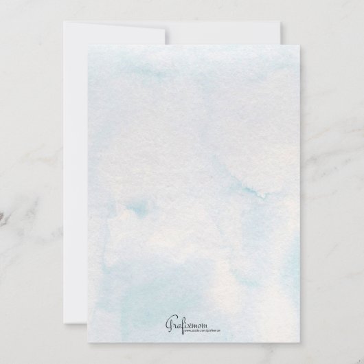 Winter Pine Jolly Feestdagen | Foto Feestdagenkaart (Achterkant)