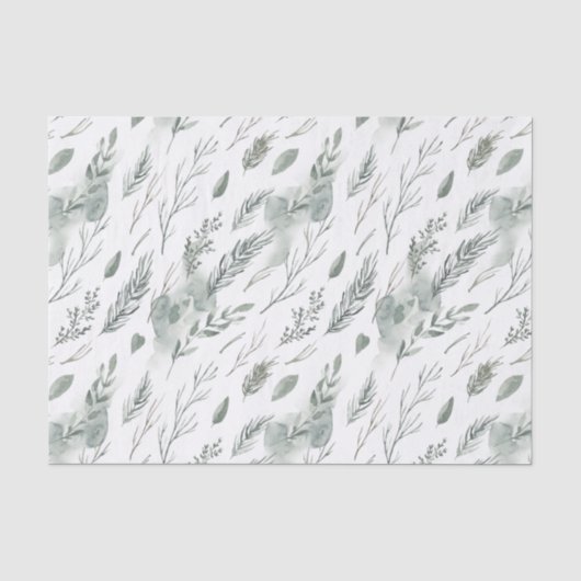 Winter Pine | Kerst Tissuepapier (Voorkant)