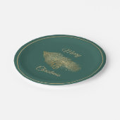 Winter Pine Kerstfeest Papieren Bordje (Gekanteld)