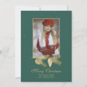 Winter Pine Kerstfoto Wenskaart Kaart (Voorkant)